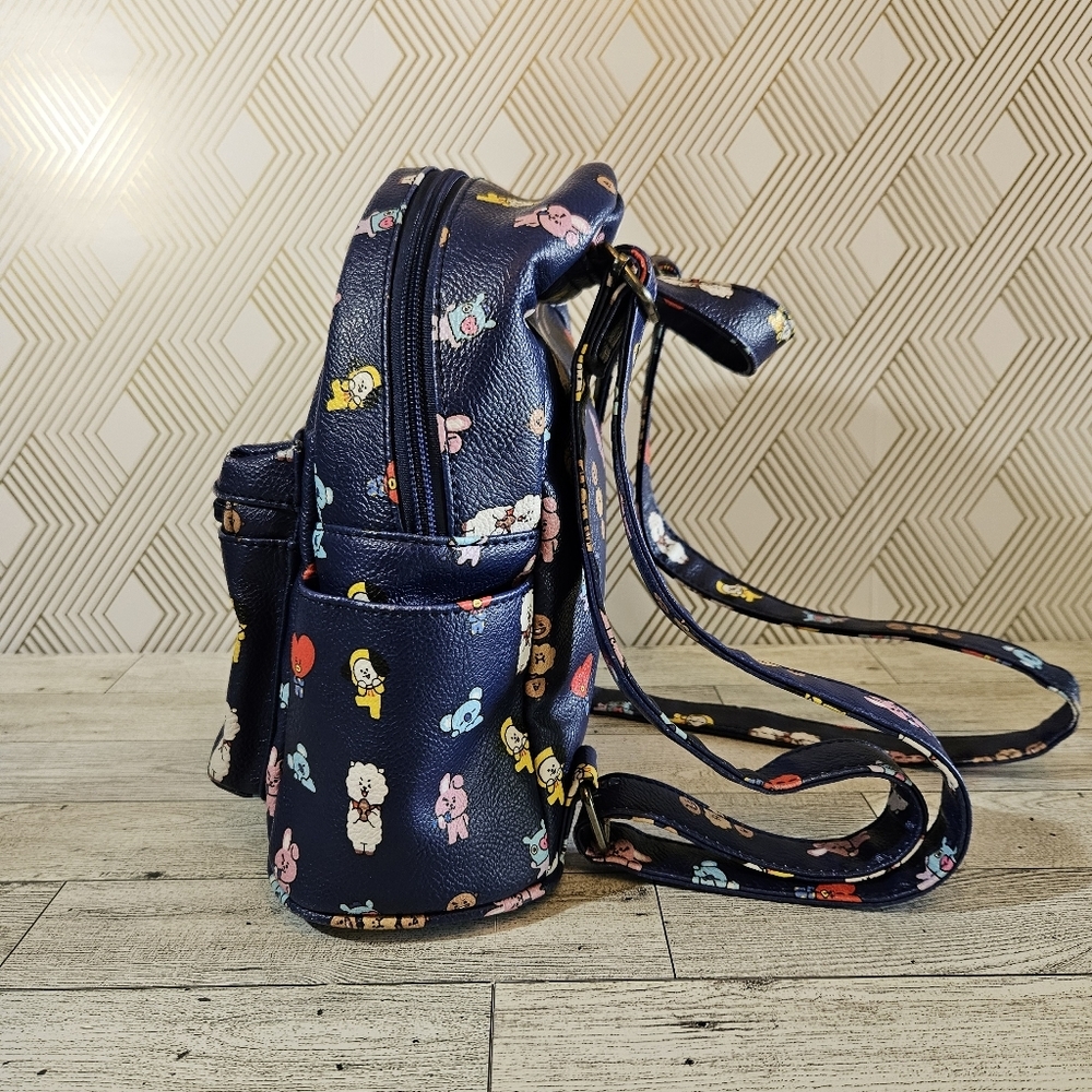 BTS BT21 All Over Print Mini Backpack K-Pop - Picture 2 of 12